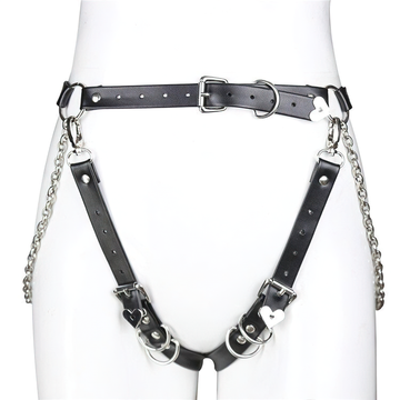 Sexy Gothic Fetish Belts / Pastel Goth With Chains Waist Body Bondage / Female Body Harness - EVE's SECRETS